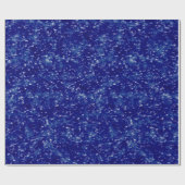 Weihnachtsblizzard dunkelblau geschenkpapier (Flach)