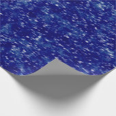 Weihnachtsblizzard dunkelblau geschenkpapier (Ecke)