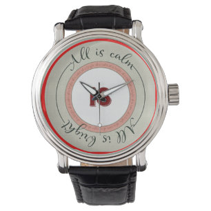 Weihnachtsblock Advent Illustration Quadratische K Armbanduhr