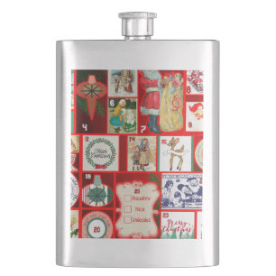 Weihnachtsblock Advent-Illustration Quadratische K Flachmann
