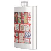 Weihnachtsblock Advent-Illustration Quadratische K Flachmann (Links)