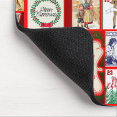 Weihnachtsblock-Advent-Illustration Quadratische K Mousepad (Ecke)