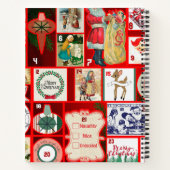 Weihnachtsblock-Advent-Illustration Quadratische K Notizblock (Rückseite)