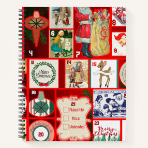 Weihnachtsblock-Advent-Illustration Quadratische K Notizblock