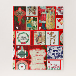 Weihnachtsblock Advent-Illustration Quadratische K Puzzle