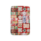 Weihnachtsblock-Illustrationsplätze Badematte (Vorderseite Vertikal)