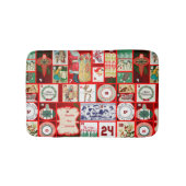 Weihnachtsblock-Illustrationsplätze Badematte (Vorderseite)