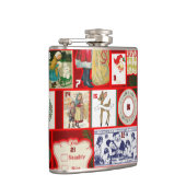 Weihnachtsblock-Illustrationsplätze Flachmann (Rechts)