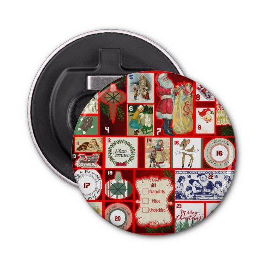 Weihnachtsblock-Illustrationsplätze Flaschenöffner (Vorderseite)