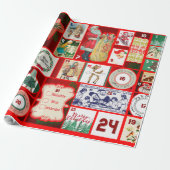 Weihnachtsblock-Illustrationsplätze Geschenkpapier (Ungerollt)