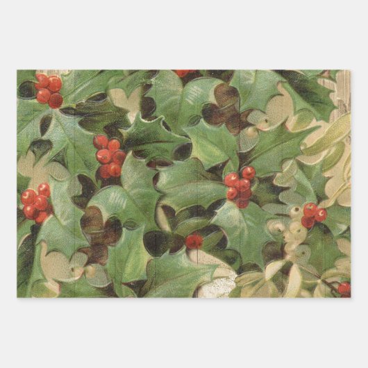 Weihnachtsblock-Illustrationsplätze Geschenkpapier Set (Vorderseite 2)