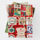 Weihnachtsblock-Illustrationsplätze Geschenkpapier Set (Beispiel)