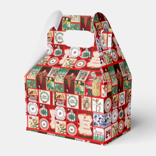 Weihnachtsblock-Illustrationsplätze Geschenkschachtel (Rückseite)