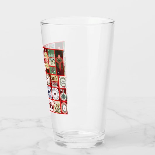 Weihnachtsblock-Illustrationsplätze Glas (Links)