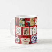 Weihnachtsblock-Illustrationsplätze Kaffeetasse (Vorderseite Links)