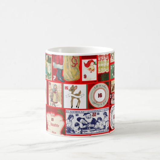 Weihnachtsblock-Illustrationsplätze Kaffeetasse (Mittel)