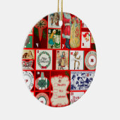 Weihnachtsblock-Illustrationsplätze Keramik Ornament (Rechts)