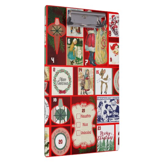 Weihnachtsblock-Illustrationsplätze Klemmbrett (Rechts)