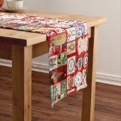 Weihnachtsblock-Illustrationsplätze Kurzer Tischläufer (Beispiel)