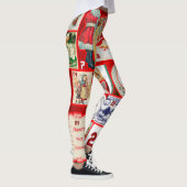 Weihnachtsblock-Illustrationsplätze Leggings (Rechts)