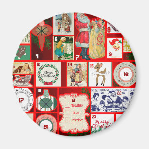 Weihnachtsblock-Illustrationsplätze Magnet