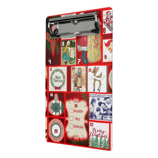 Weihnachtsblock-Illustrationsplätze Mini Klemmbrett (Gewinkelt2)