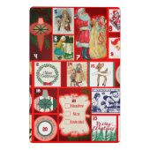 Weihnachtsblock-Illustrationsplätze Mini Klemmbrett (Rückseite)