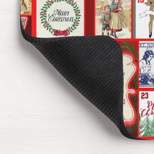 Weihnachtsblock-Illustrationsplätze Mousepad (Ecke)