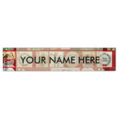 Weihnachtsblock-Illustrationsplätze Namensplakette (Vorderseite)