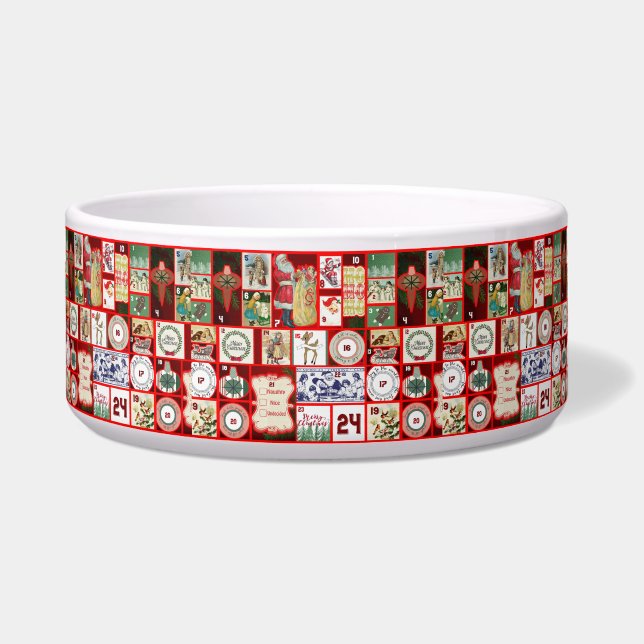 Weihnachtsblock-Illustrationsplätze Napf (Vorderseite)