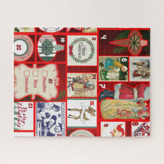 Weihnachtsblock-Illustrationsplätze Puzzle (Horizontal)