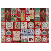 Weihnachtsblock-Illustrationsplätze Schneidebrett (Vorderseite)