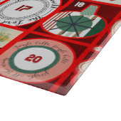 Weihnachtsblock-Illustrationsplätze Schneidebrett (Ecke)