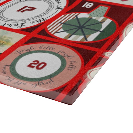 Weihnachtsblock-Illustrationsplätze Schneidebrett (Ecke)