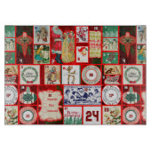 Weihnachtsblock-Illustrationsplätze Schneidebrett (Vorderseite)