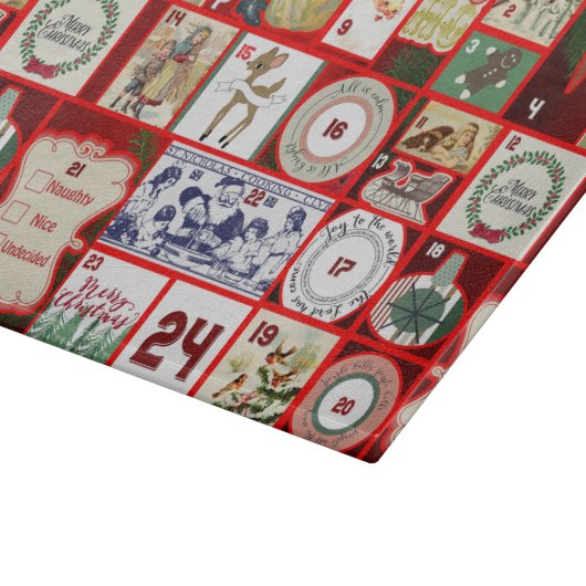 Weihnachtsblock-Illustrationsplätze Schneidebrett (Ecke)