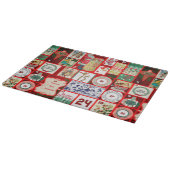 Weihnachtsblock-Illustrationsplätze Schneidebrett (Ecke)