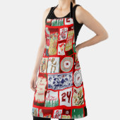 Weihnachtsblock-Illustrationsplätze Schürze (InSitu)