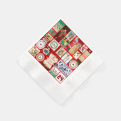 Weihnachtsblock-Illustrationsplätze Serviette (Ecke)
