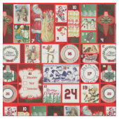 Weihnachtsblock-Illustrationsplätze Stoff (Nahaufnahme)