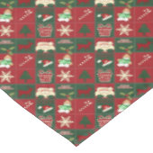 Weihnachtsblöcke-52x70 BAUMWOLLE Tischdecke (Schrägansicht)
