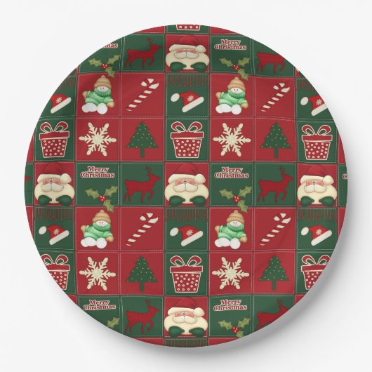 Weihnachtsblöcke PAPER-TELLER Pappteller (Vorderseite)