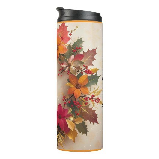 "Weihnachtsblossom-Strahlung" Thermosbecher (Nach rechts gedreht)