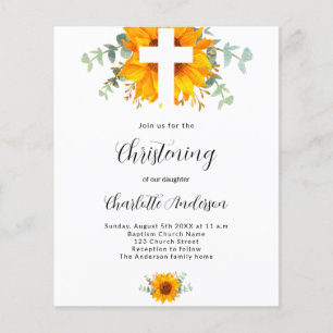 Weihnachtsblume - Haushaltseinladung Flyer