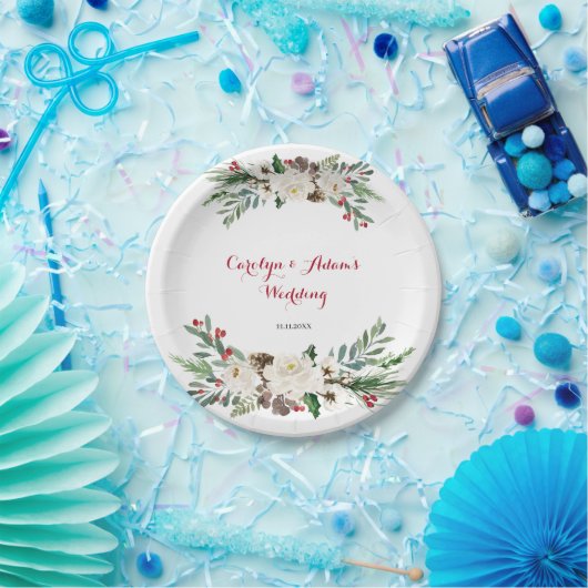 Weihnachtsblume Hochzeitsfeier Teller (Party)