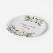 Weihnachtsblume Hochzeitsfeier Teller (Schrägansicht)