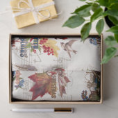 Weihnachtsblume mit Musik und Verziertem Text Seidenpapier (Geschenk)