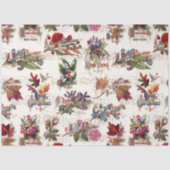 Weihnachtsblume mit Musik und Verziertem Text Seidenpapier (Vorderseite)