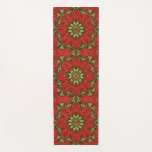 Weihnachtsblume Yogamatte (Vorderseite)
