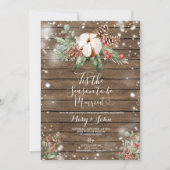 Weihnachtsblumen Das ist die Jahreszeit Verheirate Einladung (Vorderseite)